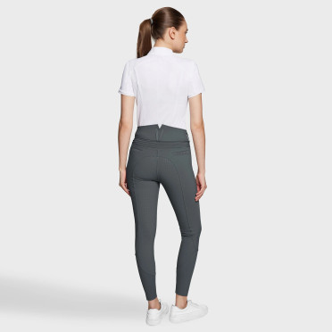 Samshield Dames Rijbroek Claranova Full Grip - Antraciet Samshield Dames Rijbroek Claranova Full Grip - Antraciet