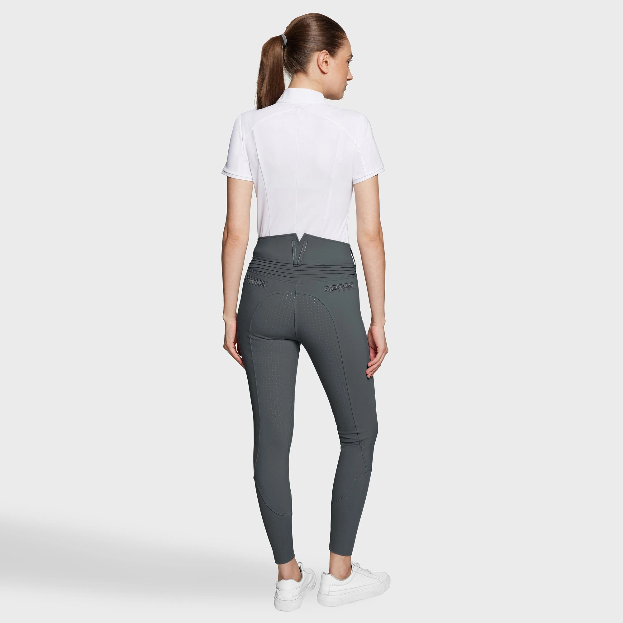 Samshield Women's Riding Breeches Claranova Full Grip - Anthracite Samshield Women's Riding Breeches Claranova Full Grip - Anthracite