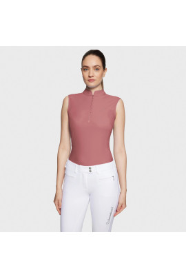 Samshield Women's Training Polo Bruna Sleeveless - Rosewood