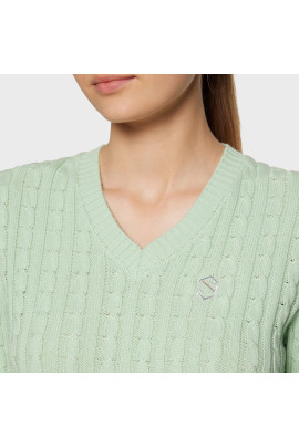 Samshield Dames Pullover Lisa Twisted - Pistache