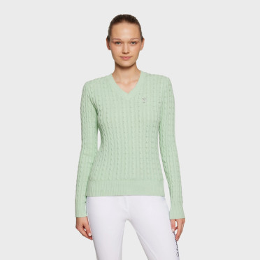 Samshield Dames Pullover Lisa Twisted - Pistache