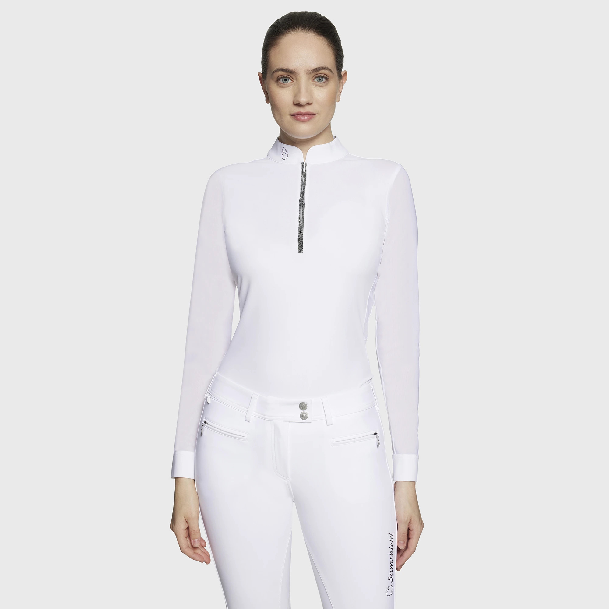 Samshield Dames Wedstrijdshirt Aloise Boreal - Wit Night Shade