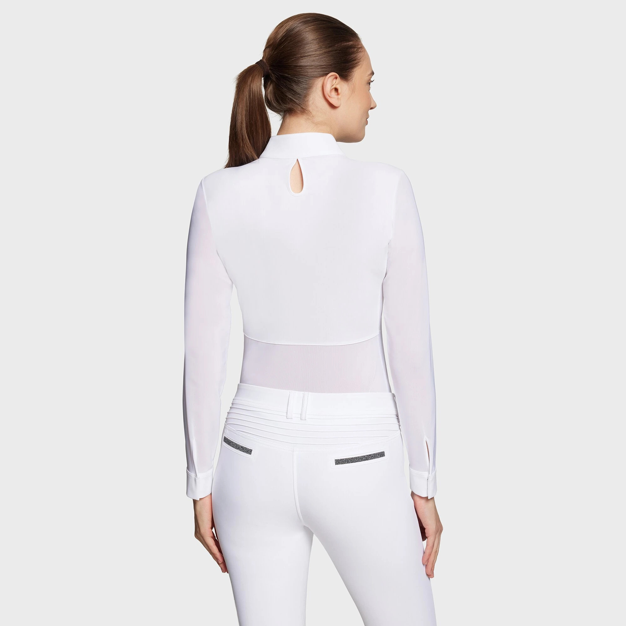 Samshield Dames Wedstrijdshirt Lily Boreal - Wit Paradise Shine