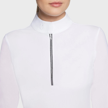 Samshield Dames Wedstrijdshirt Lily Boreal - Wit Paradise Shine
