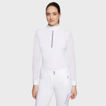 Samshield Dames Wedstrijdshirt Lily Boreal - Wit Paradise Shine