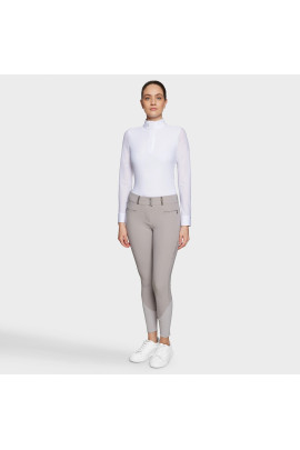 Samshield Women's Riding Breeches Clara Premium Knee Grip - Mineral