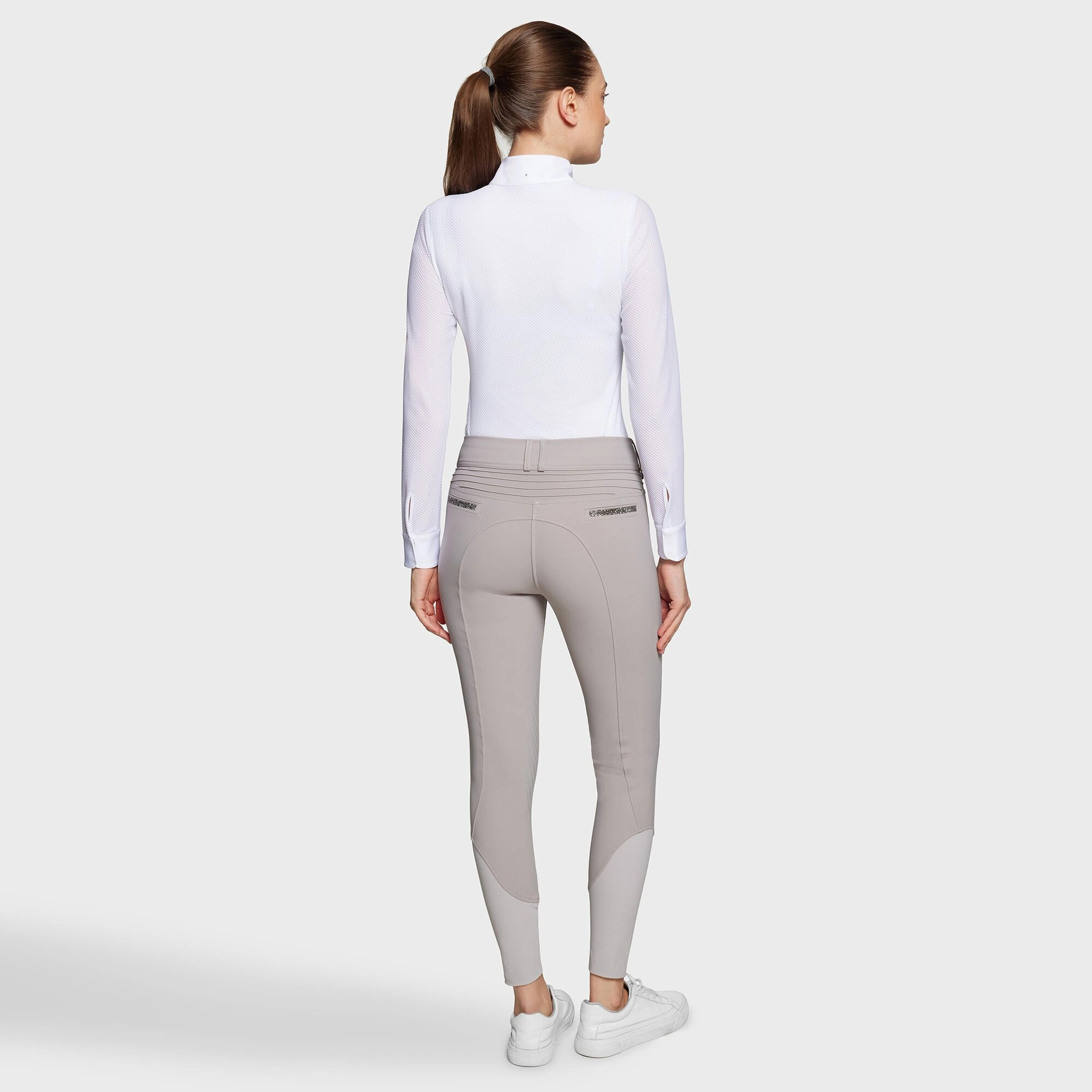 Samshield Dames Rijbroek Clara Premium Knie Grip - Mineral