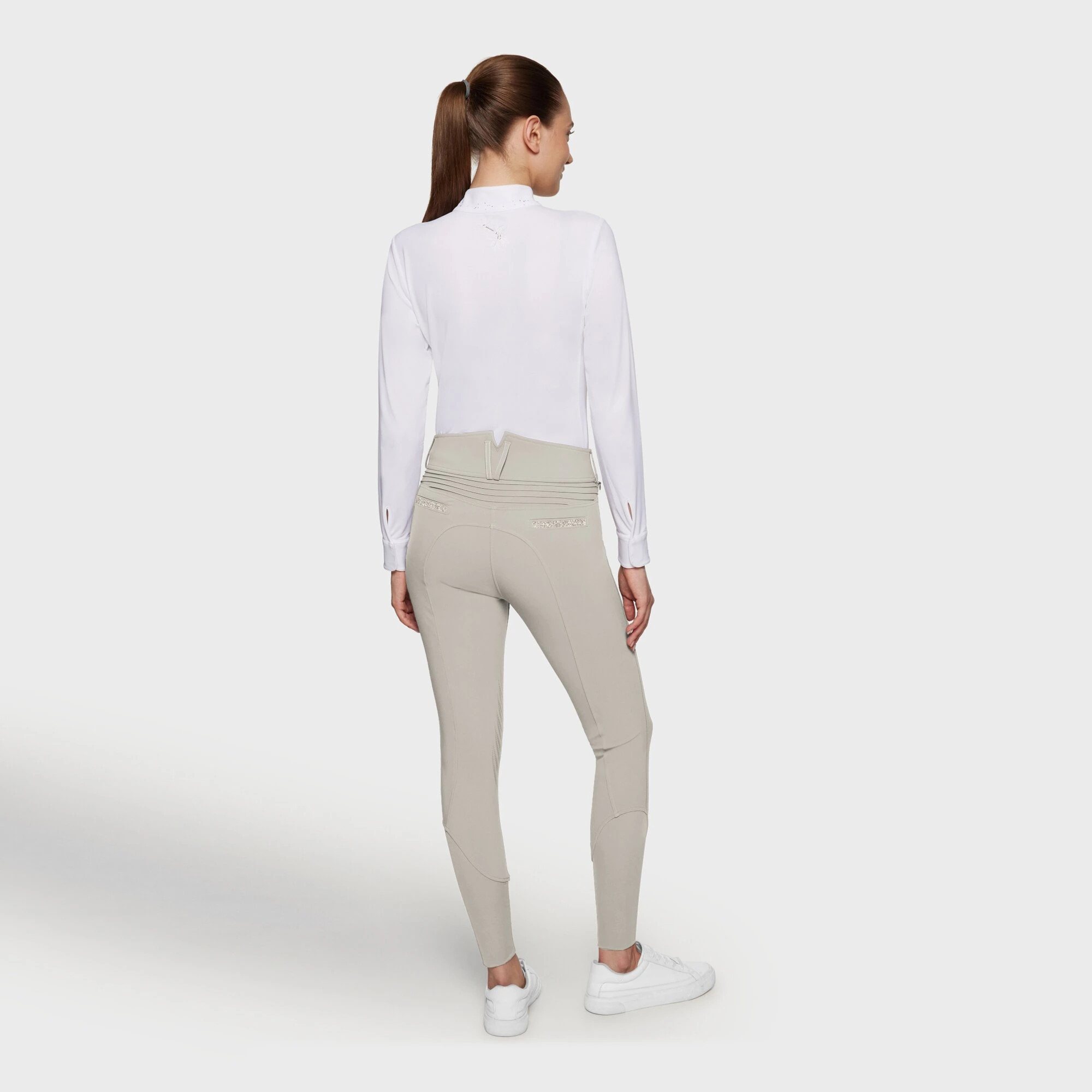 Samshield Dames Rijbroek Claranova Knie Grip - Beige