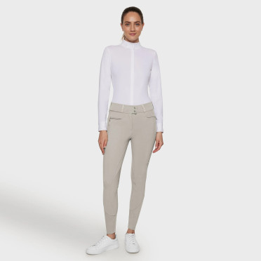 Samshield Dames Rijbroek Claranova Knie Grip - Beige
