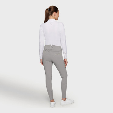 Samshield Women's Riding Breeches Claranova Knee Grip - Mineral Samshield Women's Riding Breeches Claranova Knee Grip - Mineral