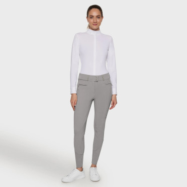 Samshield Women's Riding Breeches Claranova Knee Grip - Mineral Samshield Women's Riding Breeches Claranova Knee Grip - Mineral