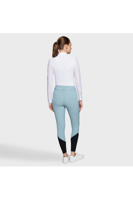 Samshield Women's Riding Breeches Tallia Full Grip - Spring Sky