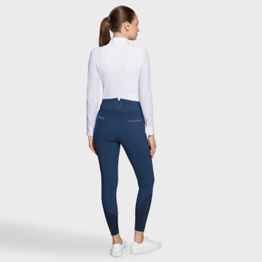 Samshield Dames Rijbroek Claranova Knie Grip - Celestial Blue