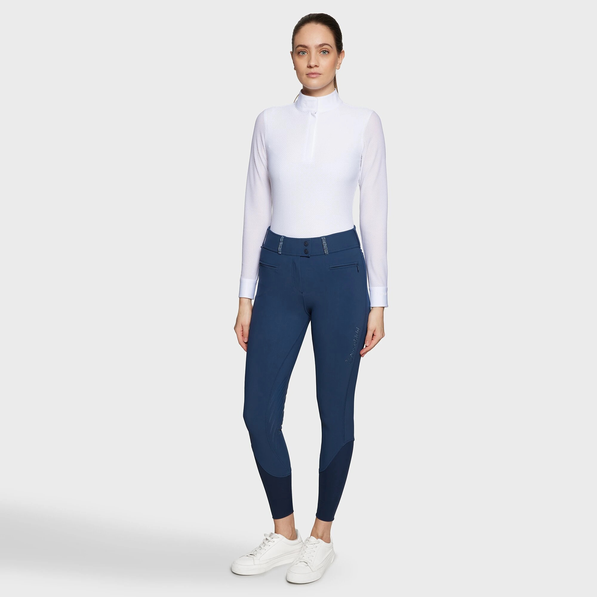 Samshield Dames Rijbroek Claranova Knie Grip - Celestial Blue