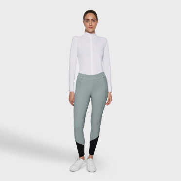 Samshield Dames Rijbroek Tallia Knie Grip - Nickel