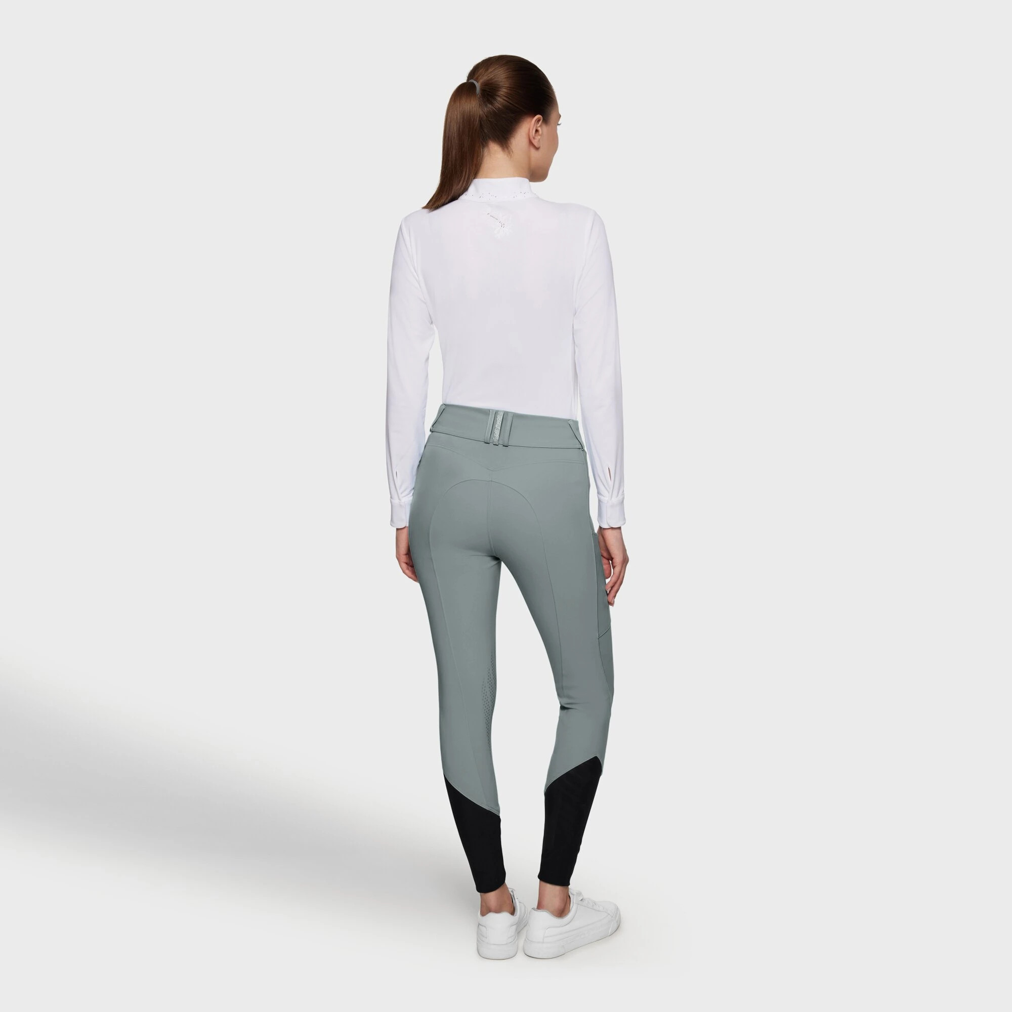 Samshield Women's Riding Breeches Knee Grip Tallia - Nickel