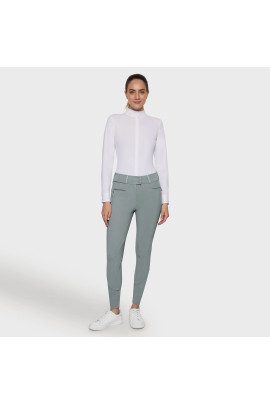 Samshield Dames Rijbroek Claranova Full Grip - Nickel | Bestel Nu