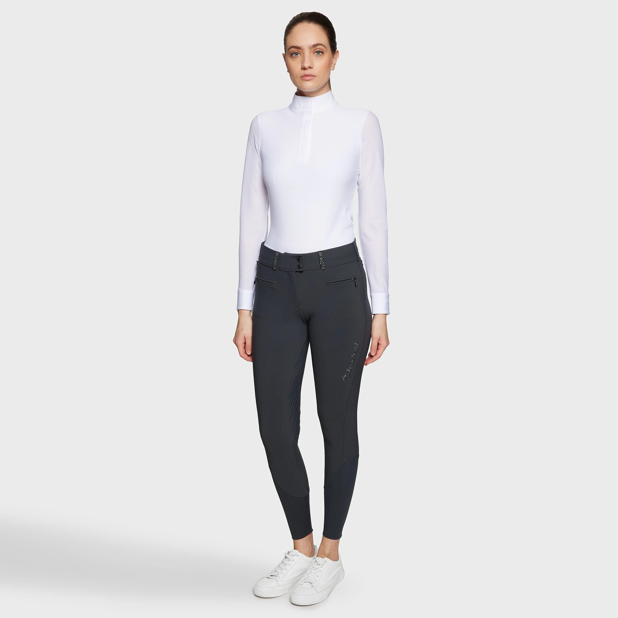 Samshield Dames Rijbroek Clara Premium Full Grip - Antraciet