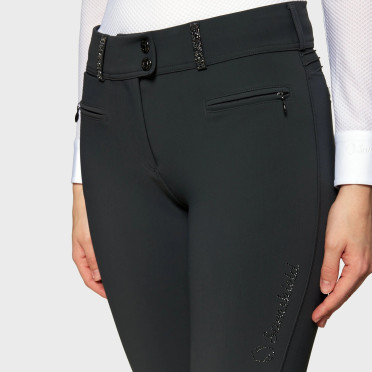 Samshield Women's Riding Breeches Clara Premium Full Grip - Anthracite