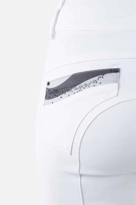 Animo Dames Rijbroek Namica Knie Grip High Waist - Wit