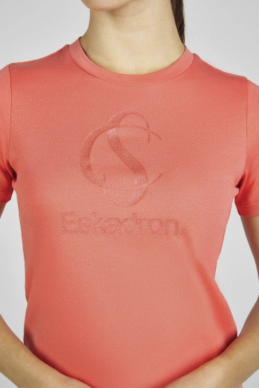 Eskadron Classic Sports Dames T-Shirt - Koraal Eskadron Classic Sports Dames T-Shirt - Koraal