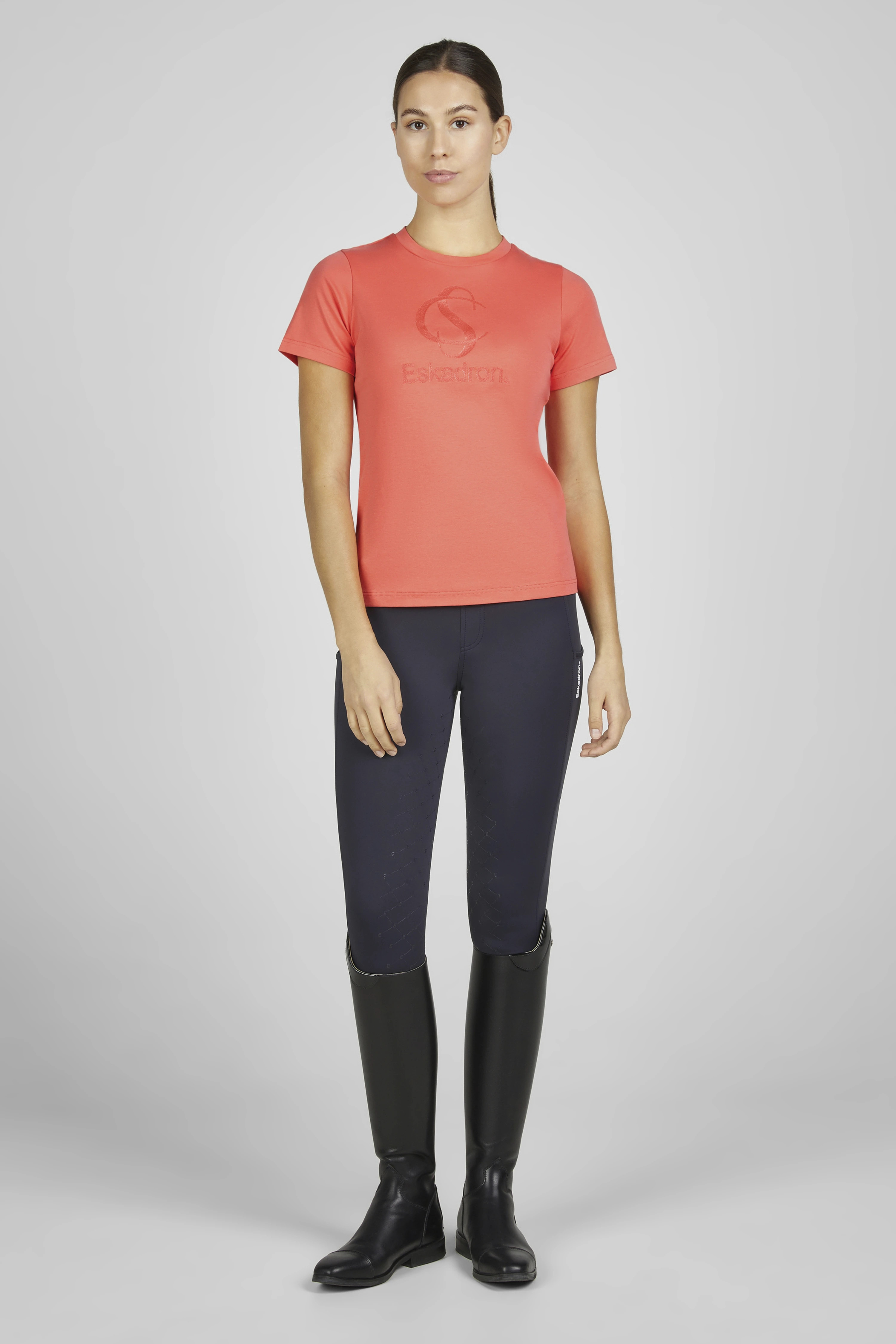 Eskadron Classic Sports Dames T-Shirt - Koraal Eskadron Classic Sports Dames T-Shirt - Koraal