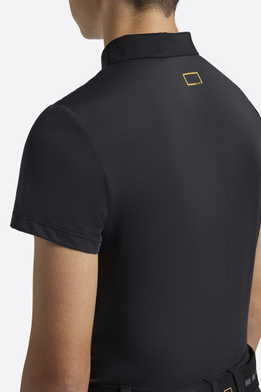 RG Italy Jongens Poloshirt Micro Perforated Jersey - Navy
