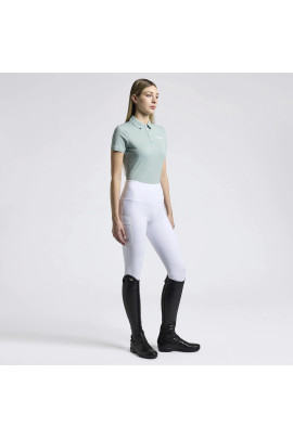 Cavalleria Toscana Dames Poloshirt Jersey Tufted Logo - Mint