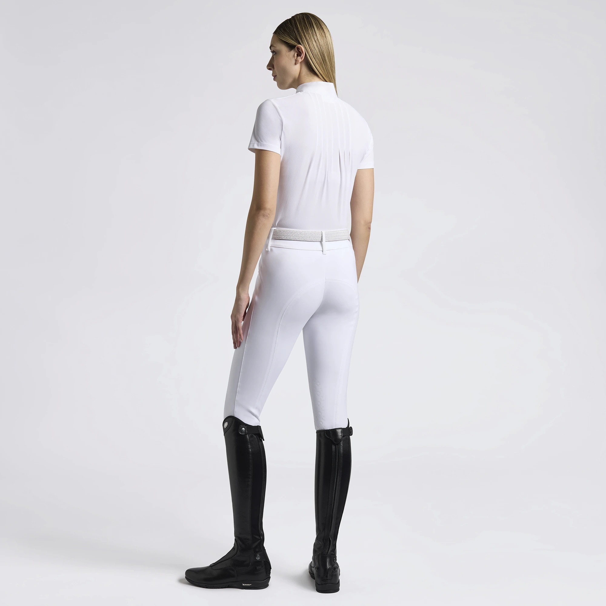 Cavalleria Toscana Dames Wedstrijdshirt Jersey SS - Wit