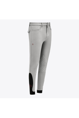 Cavalleria Toscana Mannen Rijbroek New Grip System - Lichtgrijs
