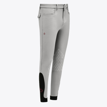 Cavalleria Toscana Men's Riding Breeches New Grip System - Light Grey