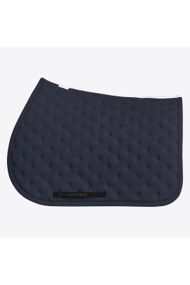 Cavalleria Toscana Saddle Pad Embroidery Quilted Jumping - Navy