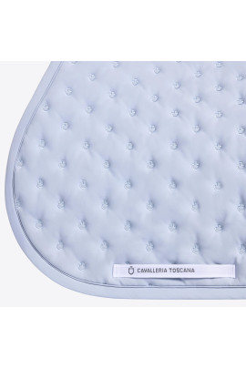 Cavalleria Toscana Zadeldekje Embroidery Quilted Springen - Lichtblauw