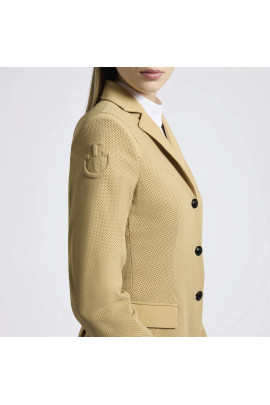 Cavalleria Toscana Dames Wedstrijdjasje All-over Perforated - Tan