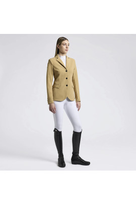 Cavalleria Toscana Dames Wedstrijdjasje All-over Perforated - Tan