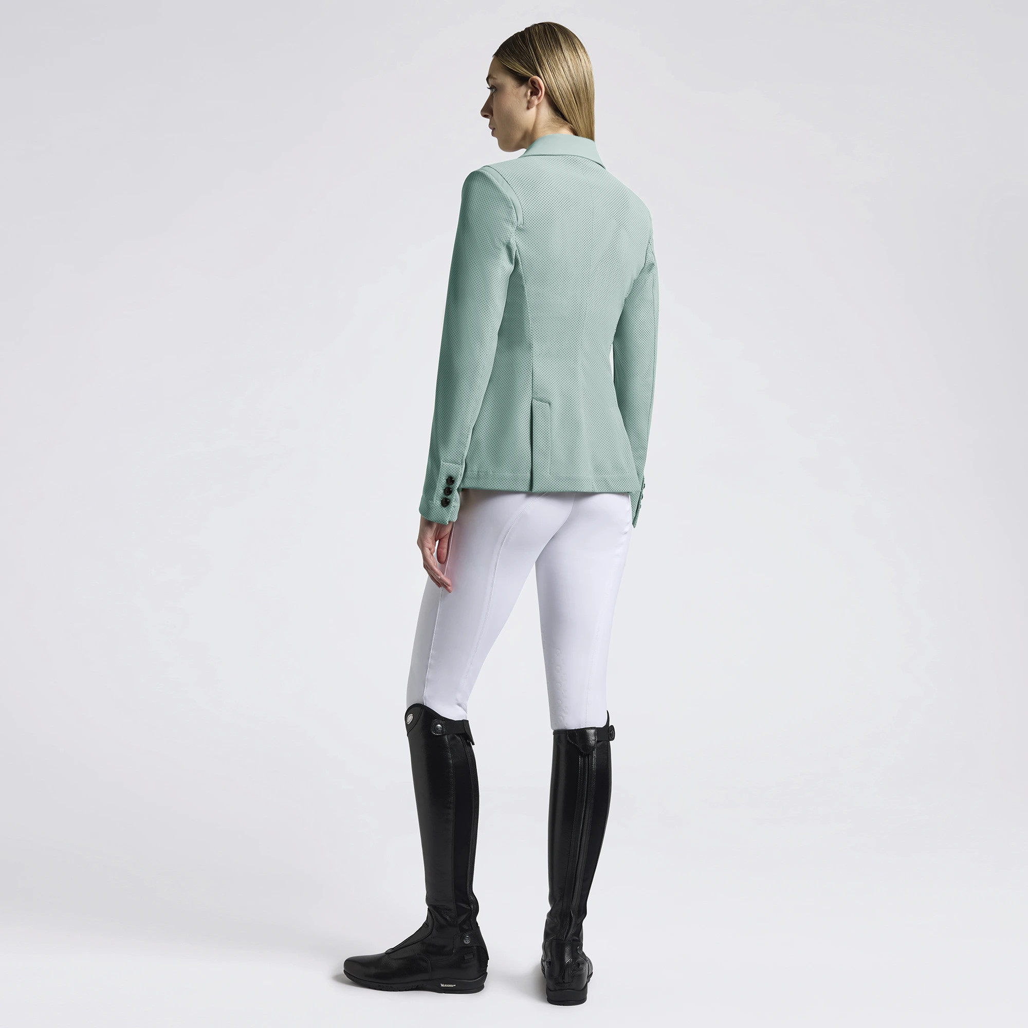 Cavalleria Toscana Dames Wedstrijdjasje All-over Perforated - Mint