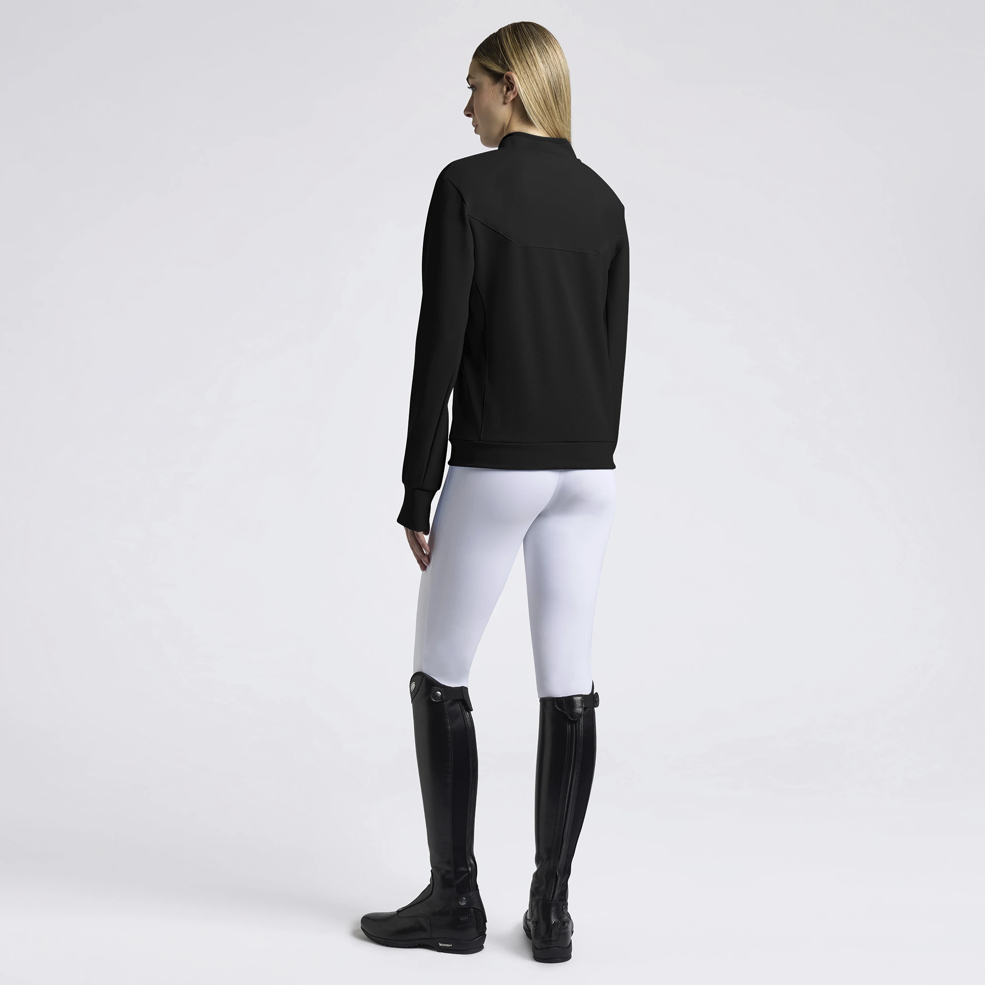 Cavalleria Toscana Dames Vest Tech Crew Neck - Zwart