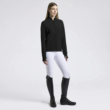 Cavalleria Toscana Dames Vest Tech Crew Neck - Zwart