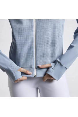 Cavalleria Toscana Women's Cardigan Tech Crew Neck - Light Blue Cavalleria Toscana Women's Cardigan Tech Crew Neck - Light Blue