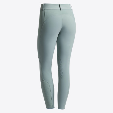Cavalleria Toscana Women's Riding Breeches Perforated Inserts Knee Grip | Mint