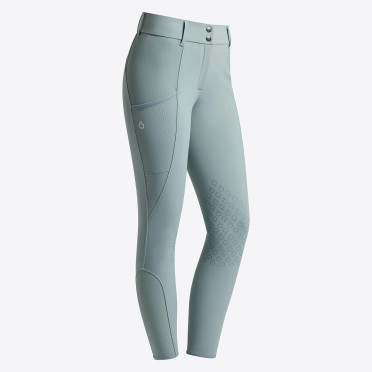 Cavalleria Toscana Dames Rijbroek Perforated Inserts Knie Grip - Mint Cavalleria Toscana Dames Rijbroek Perforated Inserts Knie Grip - Mint