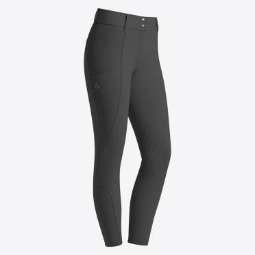 Cavalleria Toscana Dames Rijbroek Perforated Inserts Knie Grip - Zwart Cavalleria Toscana Dames Rijbroek Perforated Inserts Knie Grip - Zwart