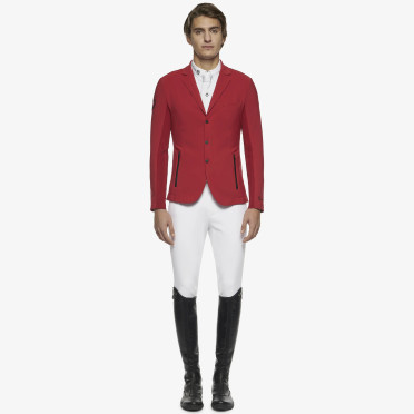 Cavalleria Toscana Men's Competition Jacket R-EVO Light Tech Knit Zip - Red