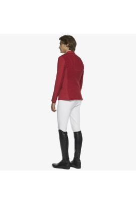 Cavalleria Toscana Mannen Wedstrijdjasje R-EVO Light Tech Knit Zip - Rood