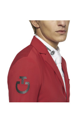 Cavalleria Toscana Men's Competition Jacket R-EVO Light Tech Knit Zip - Red