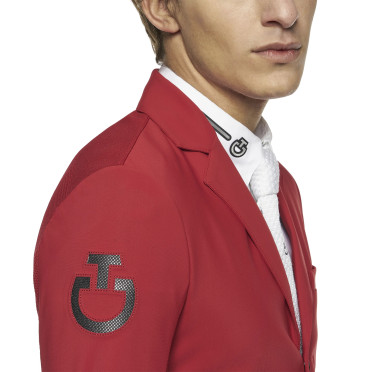 Cavalleria Toscana Men's Competition Jacket R-EVO Light Tech Knit Zip - Red