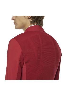 Cavalleria Toscana Mannen Wedstrijdjasje R-EVO Light Tech Knit Zip - Rood