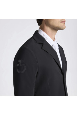 Cavalleria Toscana R-Evo Men's Light Tech Knit Zip Riding Jacket - Black Cavalleria Toscana R-Evo Men's Light Tech Knit Zip Riding Jacket - Black