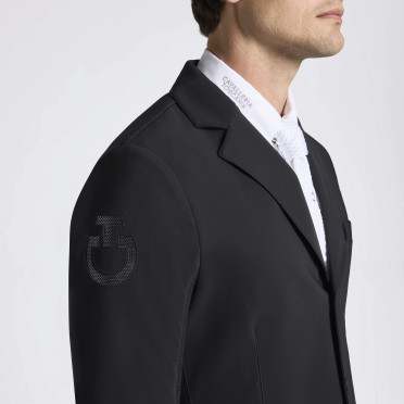 Cavalleria Toscana R-EVO Mannen Light Tech Knit Zip Wedstrijdjasje - Zwart Cavalleria Toscana R-EVO Mannen Light Tech Knit Zip Wedstrijdjasje - Zwart