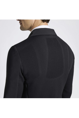 Cavalleria Toscana R-EVO Mannen Light Tech Knit Zip Wedstrijdjasje - Zwart Cavalleria Toscana R-EVO Mannen Light Tech Knit Zip Wedstrijdjasje - Zwart